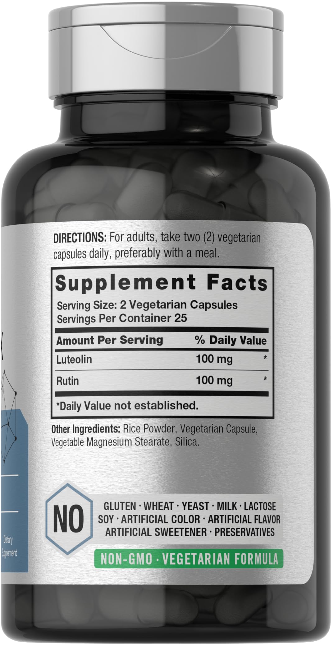 Horbaach Luteolin Complex, gelules vegetariennes: prise simple pour routine saine.