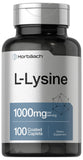 Horbäach L-Lysine en bouteille pour un apport quotidien pratique.