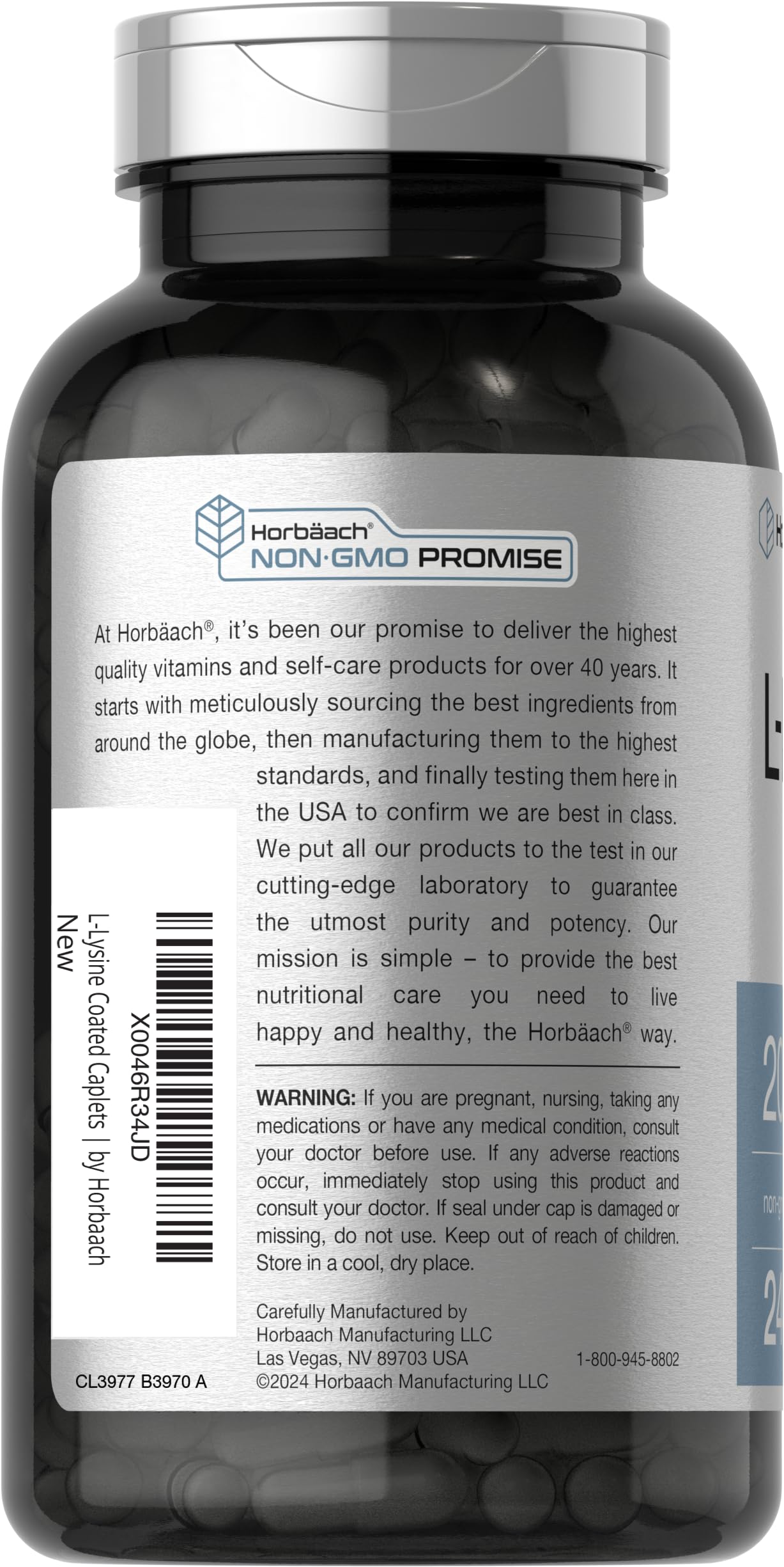L-Lysine Horbäach sans OGM et sans lactose pour votre routine