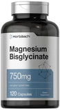 Horbaach Magnésium Bisglycinate – bouteille et étiquette, apport quotidien pratique.