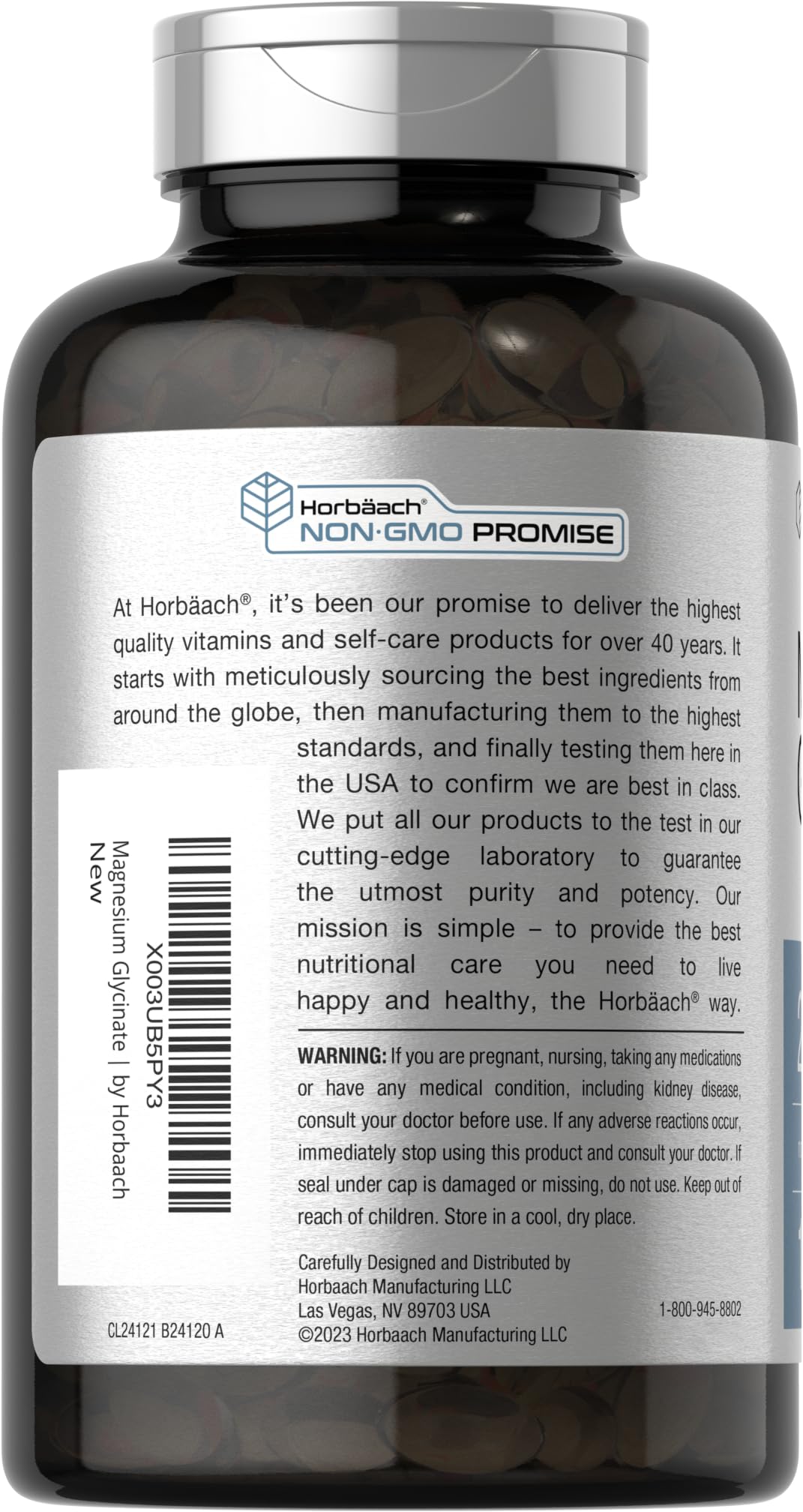 Horbäach Magnésium Glycinate 250 mg – examen labo garantissant qualité et pureté