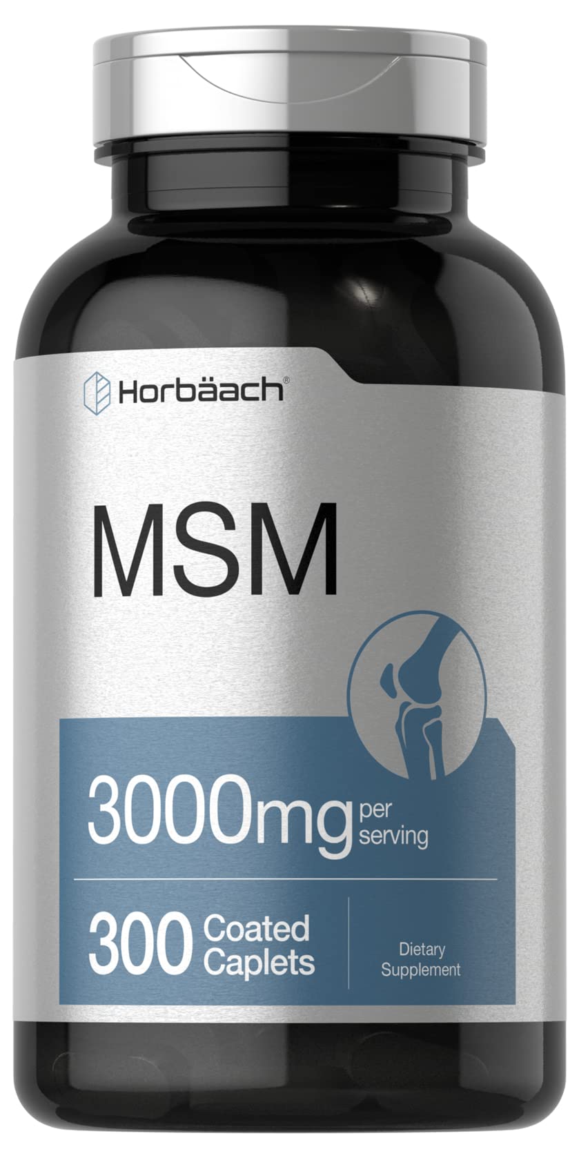 Horbäach MSM caplets enduits 3000 mg, soutien potentiel des articulations au quotidien