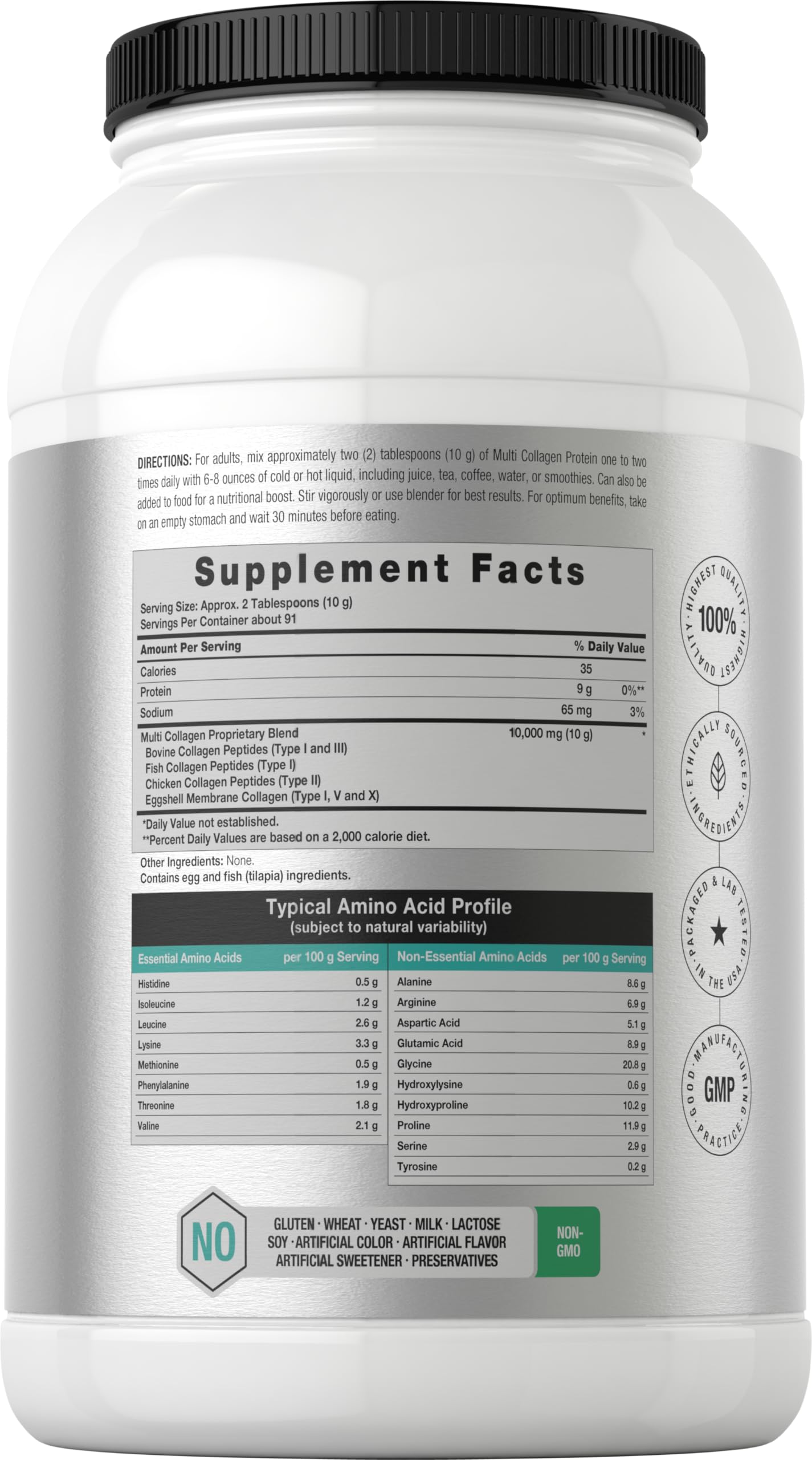Horbaach Multi Collagen cuillère-doseuse pratique pour portions simples.