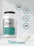 Texture de poudre fine Horbaach Collagen pour smoothies ou café.
