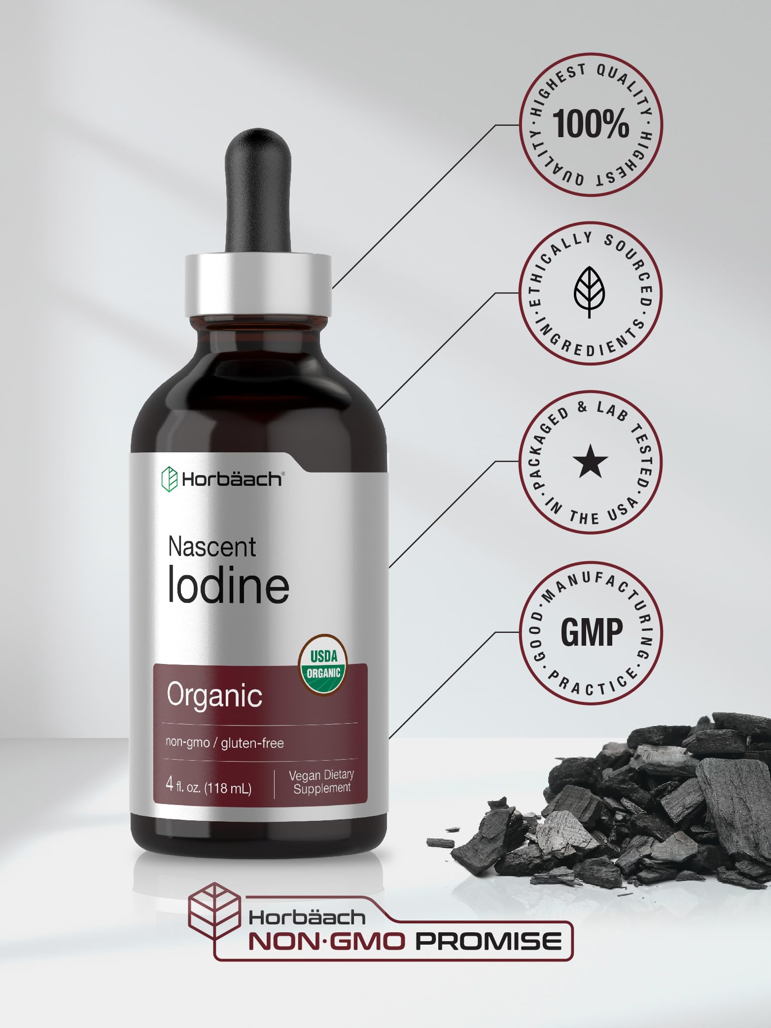 Produit vegan et sans gluten Horbaach – option adaptée à divers régimes.