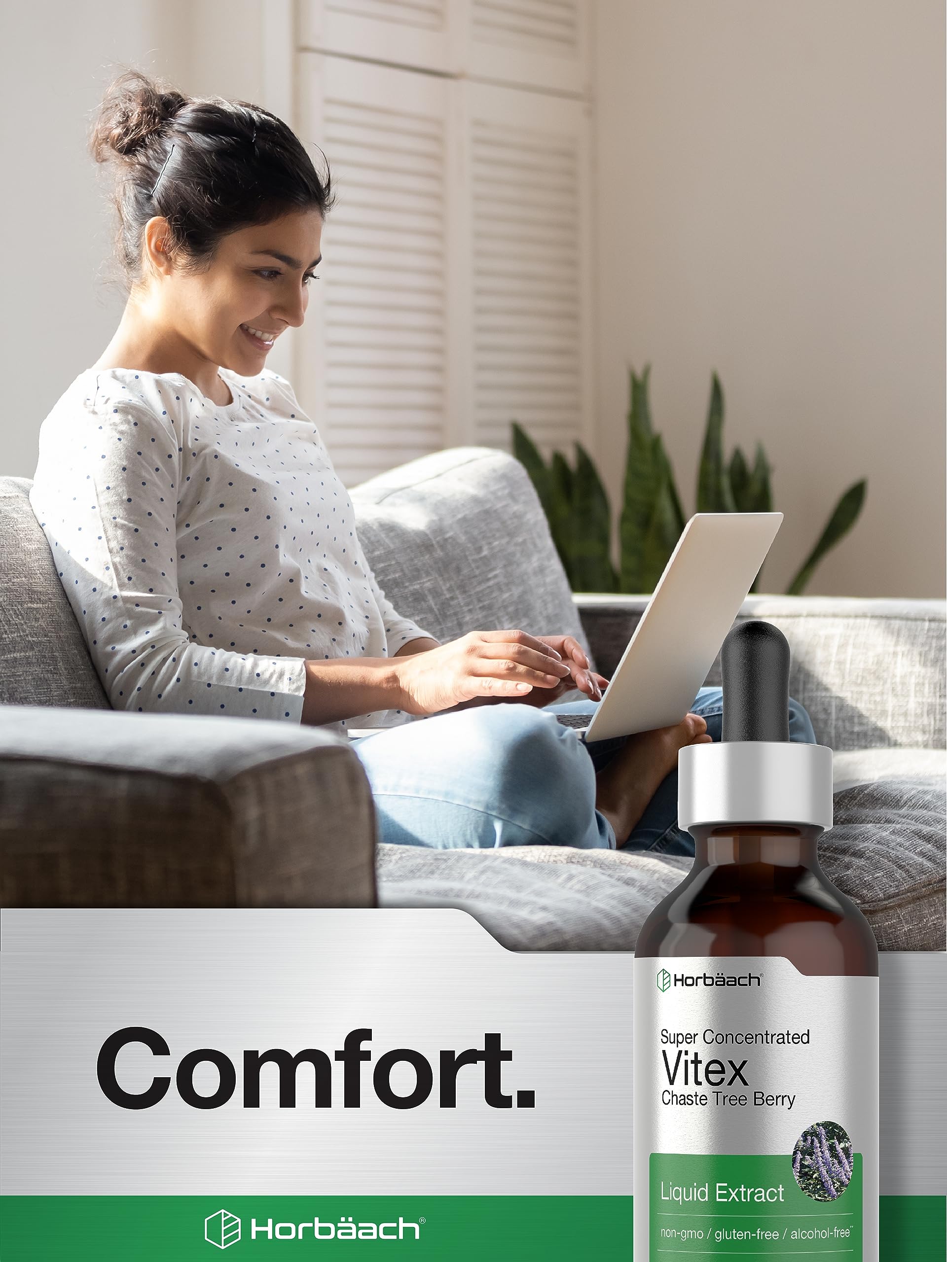 Horbäach Extrait Vitex: profil flavonoïdes riche, potentiel soutien du bien-être féminin.