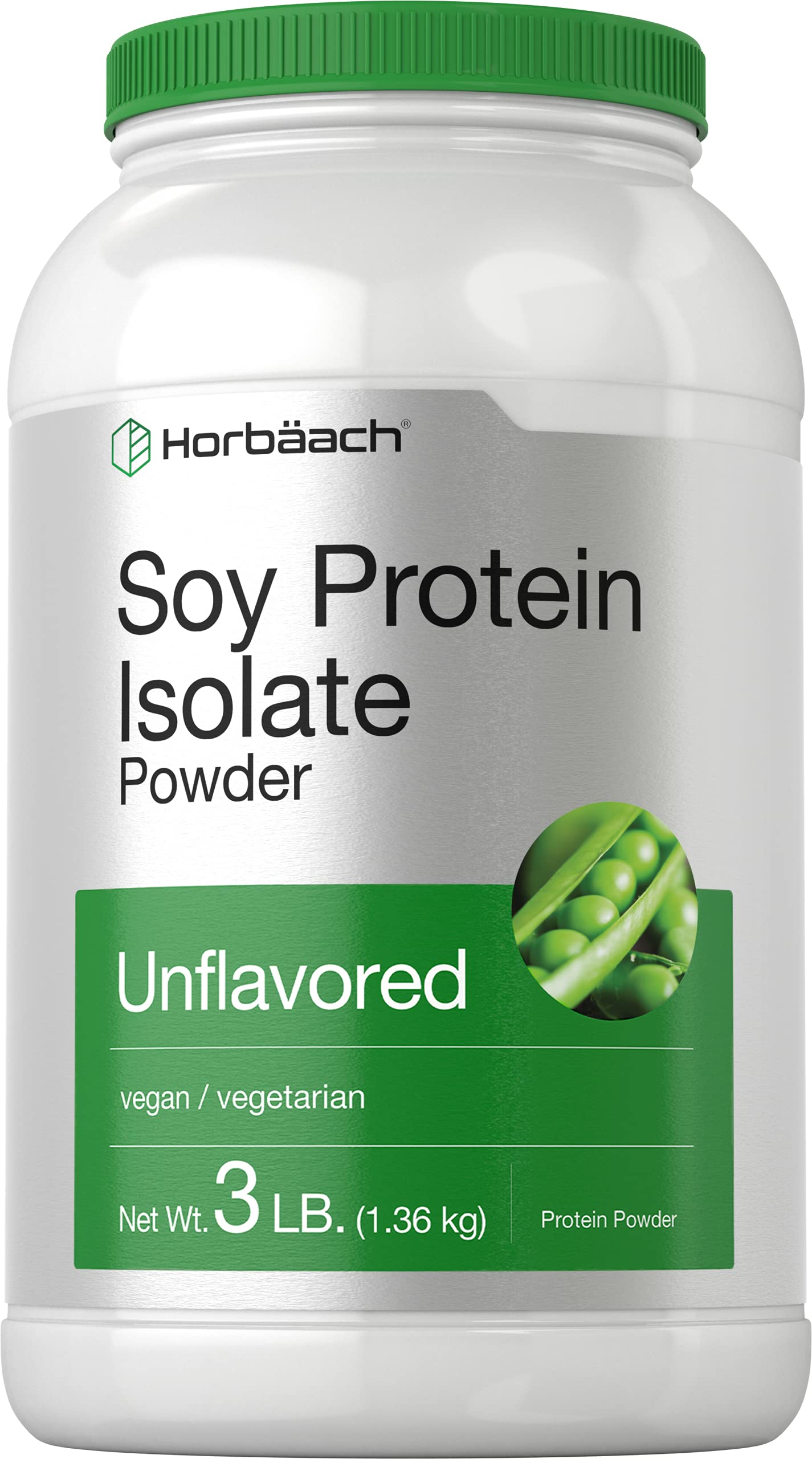 Horbaach Protéine Soja Isolate sans saveur, poudre prête pour shake protéiné neutre