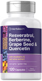 Horbäach Resveratrol-Berberine Bouteille, pratique pour une routine antioxydante.