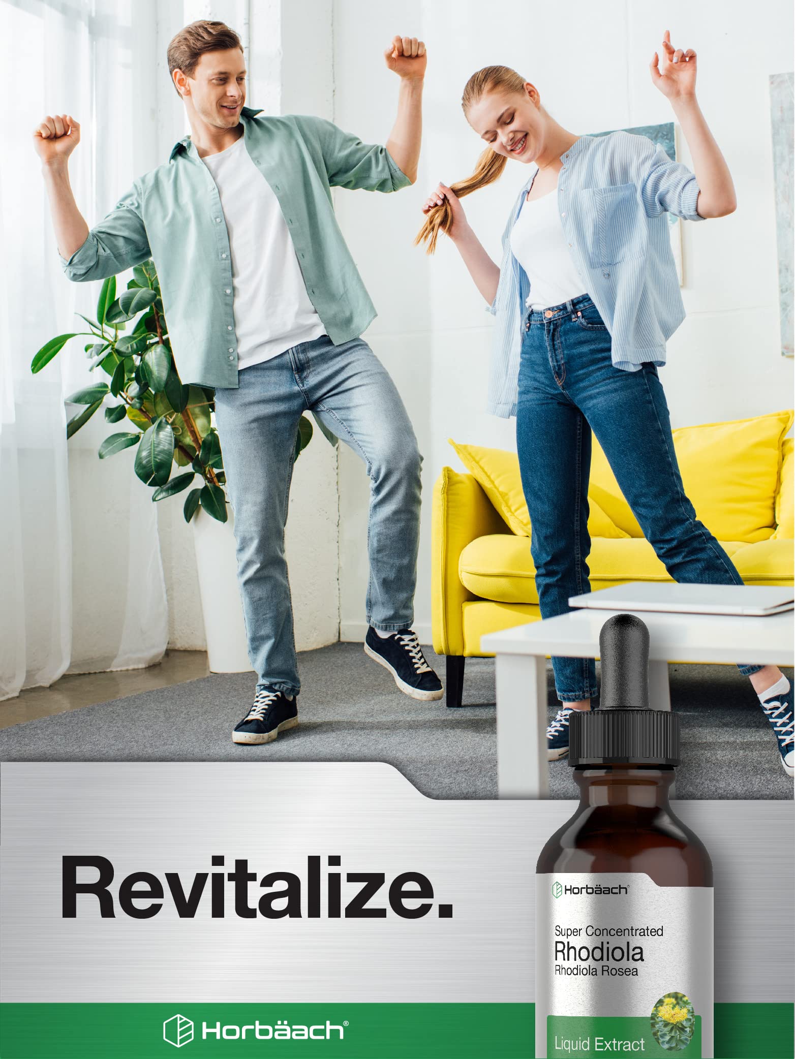Rhodiola Rosea Horbaach Extrait Concentration maximale, dosage flexible.
