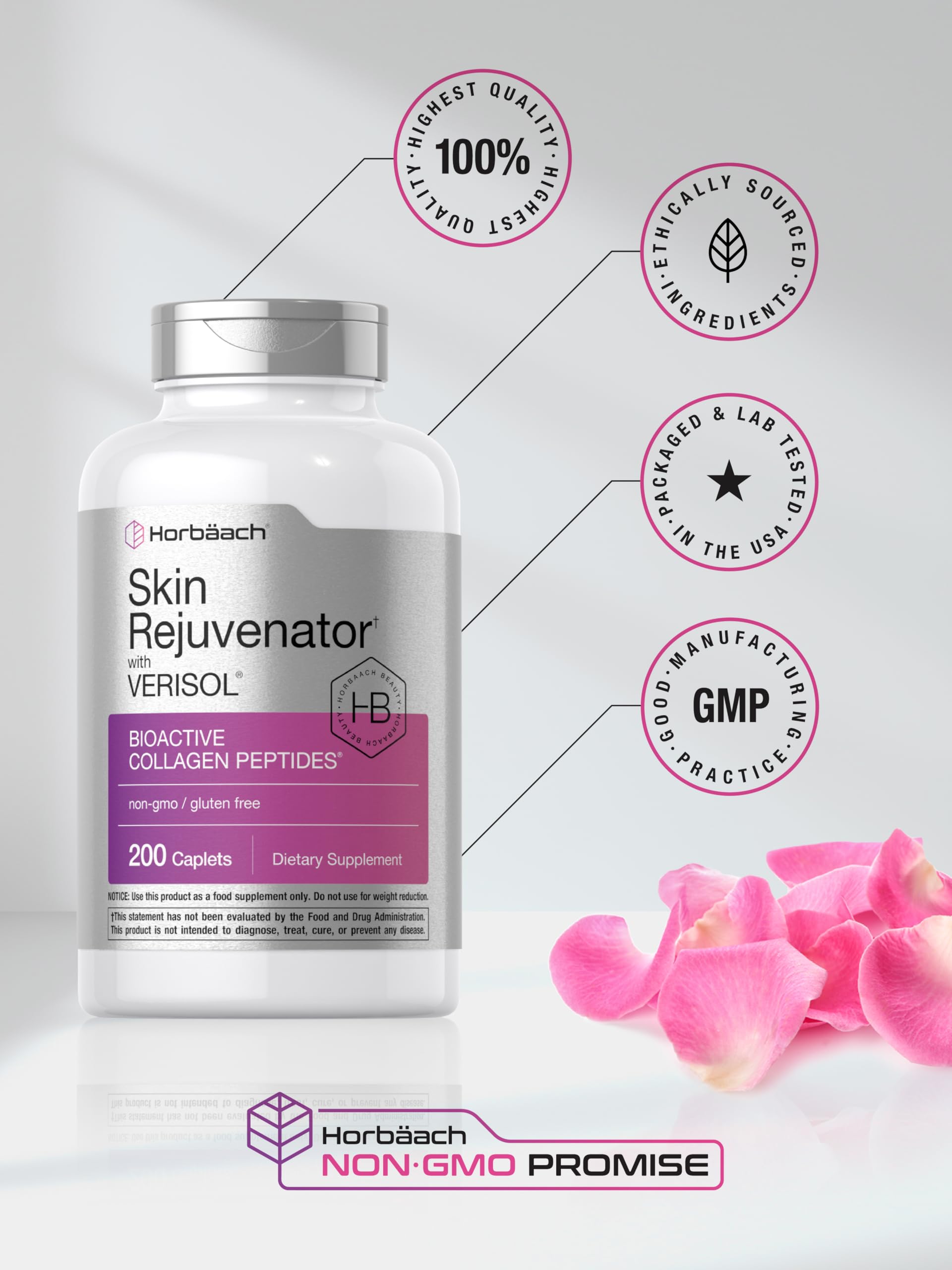 Horbaach rajeunisseur de peau Verisol, vue rapprochée des capsules