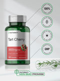 Horbaach Tart Cherry Extract, gros plan sur les capsules pour facilité d’usage.