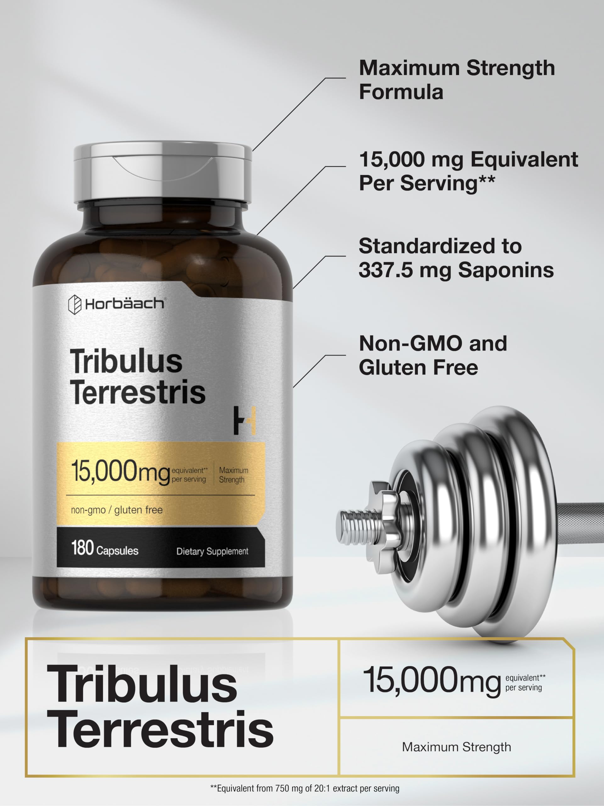 Boîte Horbäach Tribulus Terrestris au design professionnel et pratique.