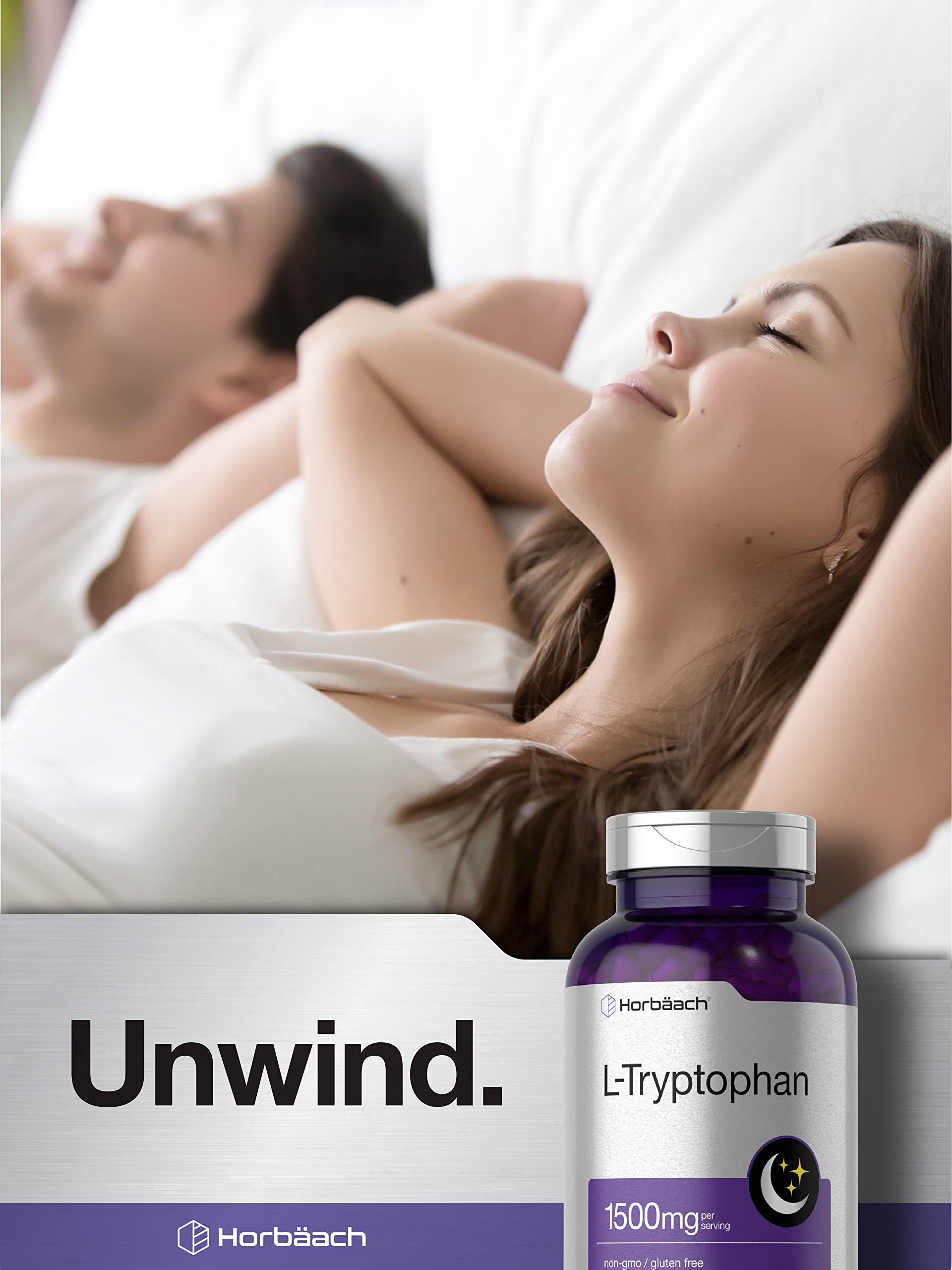 Horbäach Tryptophane L 1500mg – logo sans OGM, qualité auditable