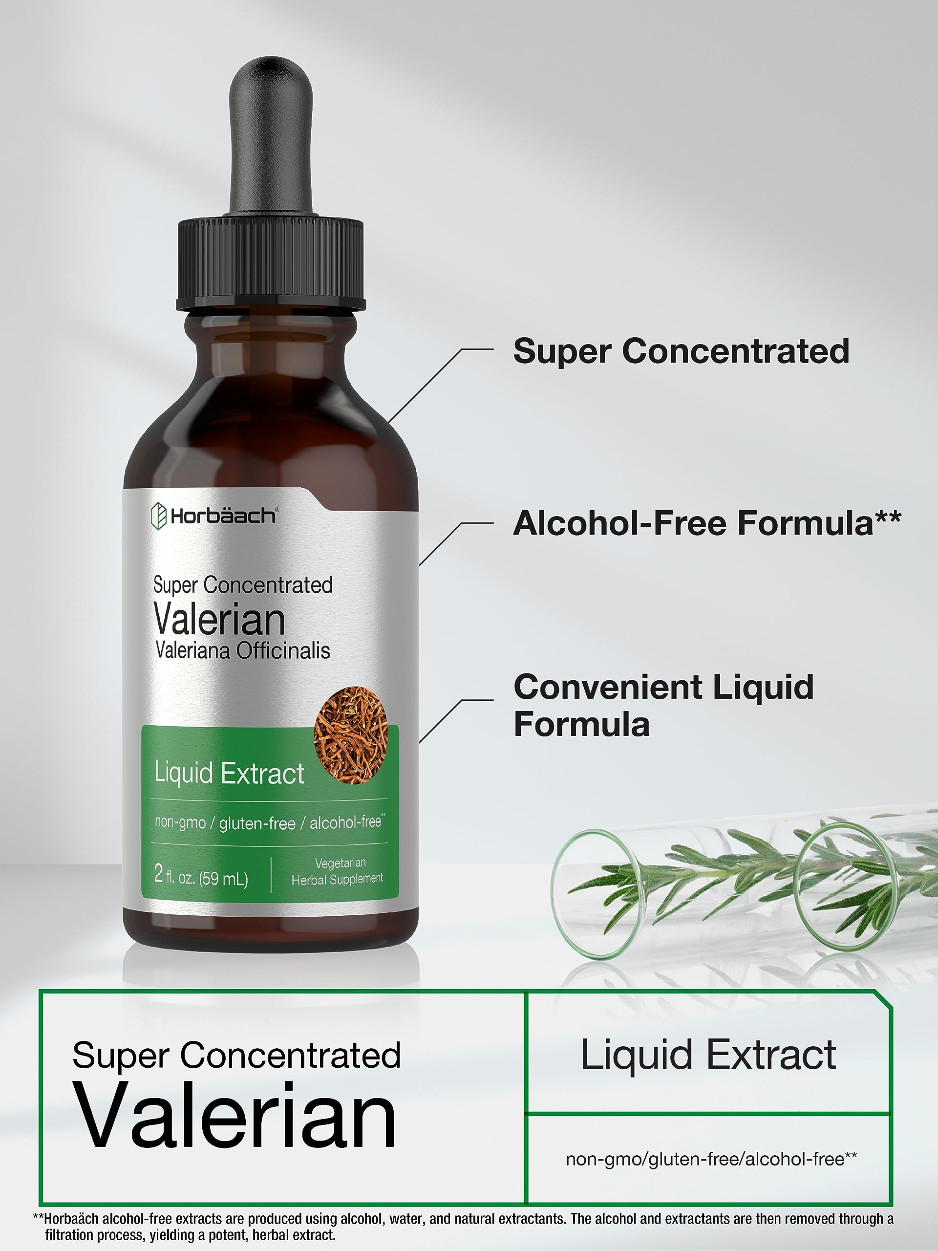 Horbäach Valériane Extrait Pipette — dosage pratique pour la routine du soir.