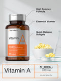 Prise quotidienne facile de Horbäach Vitamine A 10000 UI avec une gélule par jour