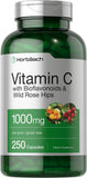 Horbäach Vitamin C 1000 mg, bouteille et présentation claire du produit