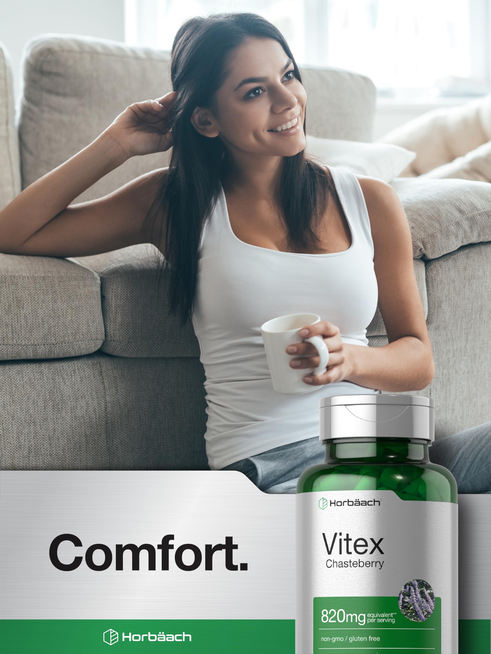 Horbäach Vitex emballage sans allergènes, informations claires sur les allergènes.