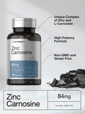 Horbäach Zinc Carnosine etiquette-produit: étiquette claire et traçabilité garantie.