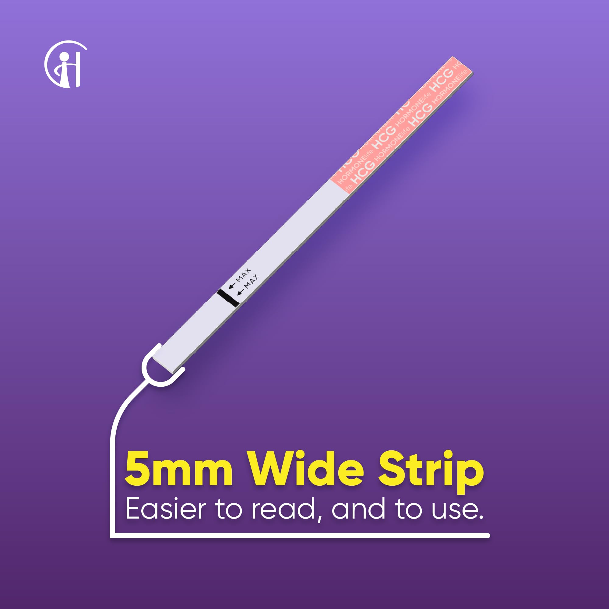 Bande-test HORMONElife montrant une lecture claire pour un suivi précoce.
