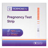 Bande test HORMONElife dans son emballage individuel pour utilisation discrète à domicile.