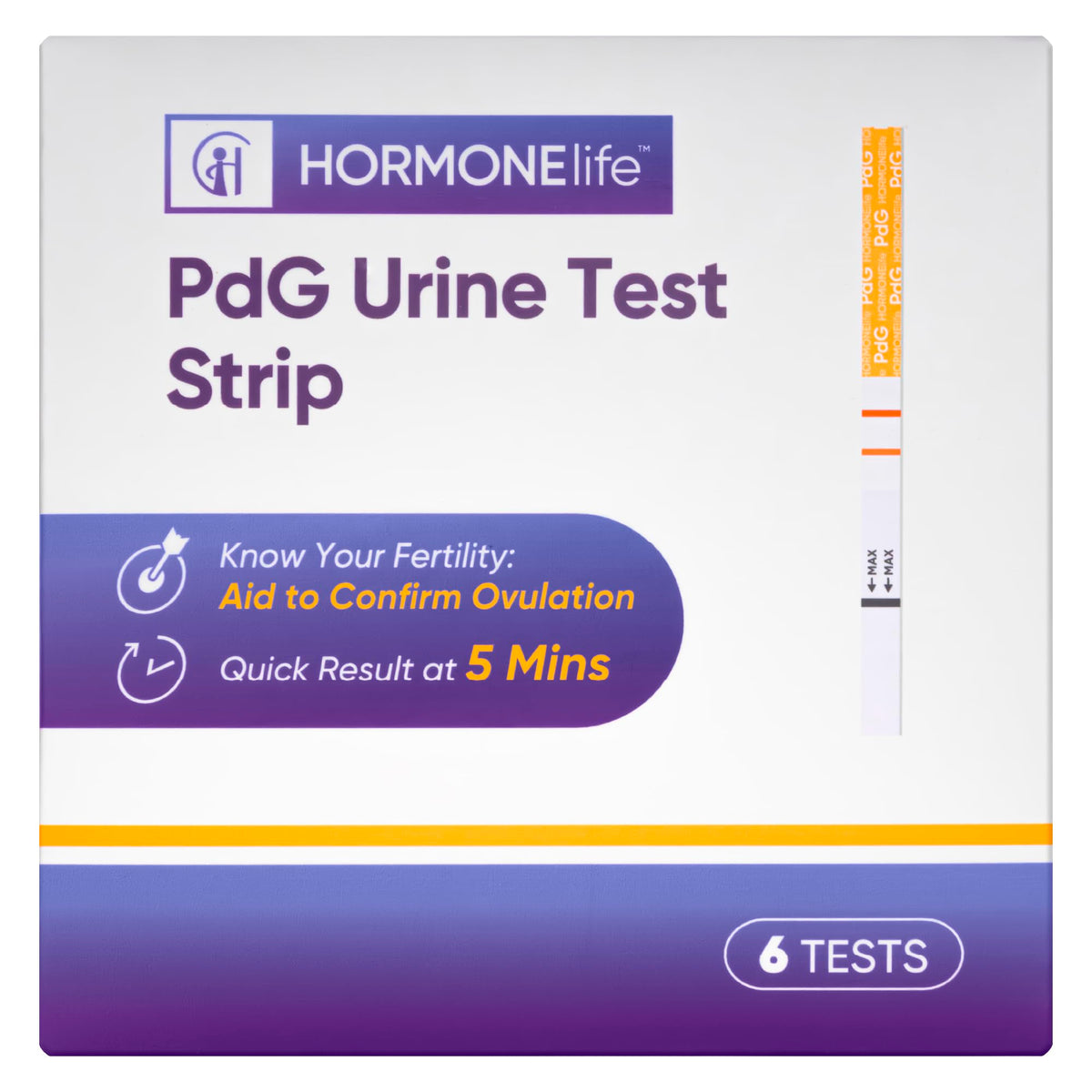 HORMONElife PdG: bandelette urinaire du matin, test rapide et simple.