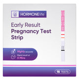 HORMONElife – test HCG montrant un résultat précoce sur l’écran.