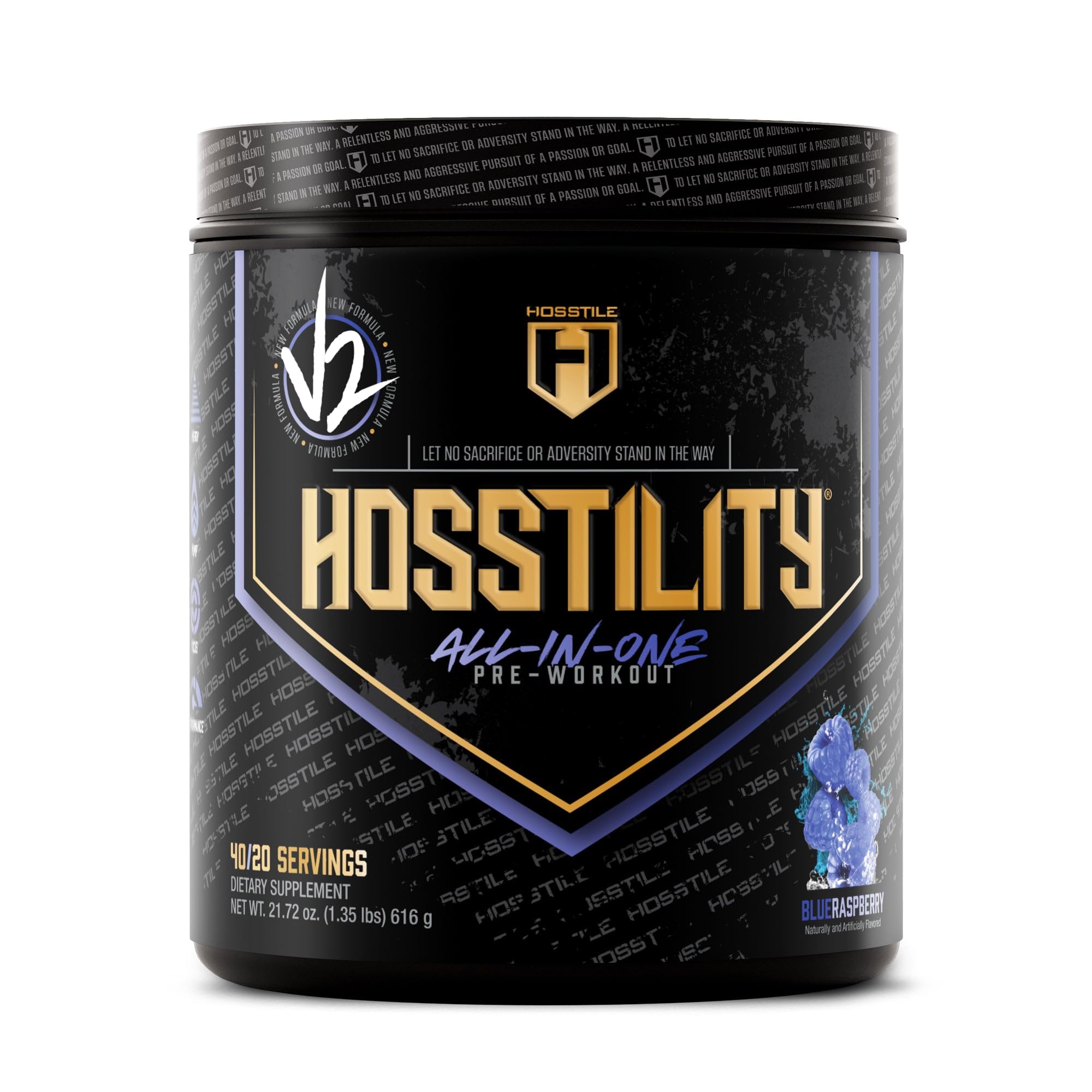 HOSSTILE Hosstility V2, pré-entraînement énergie et concentration pour séances intenses.