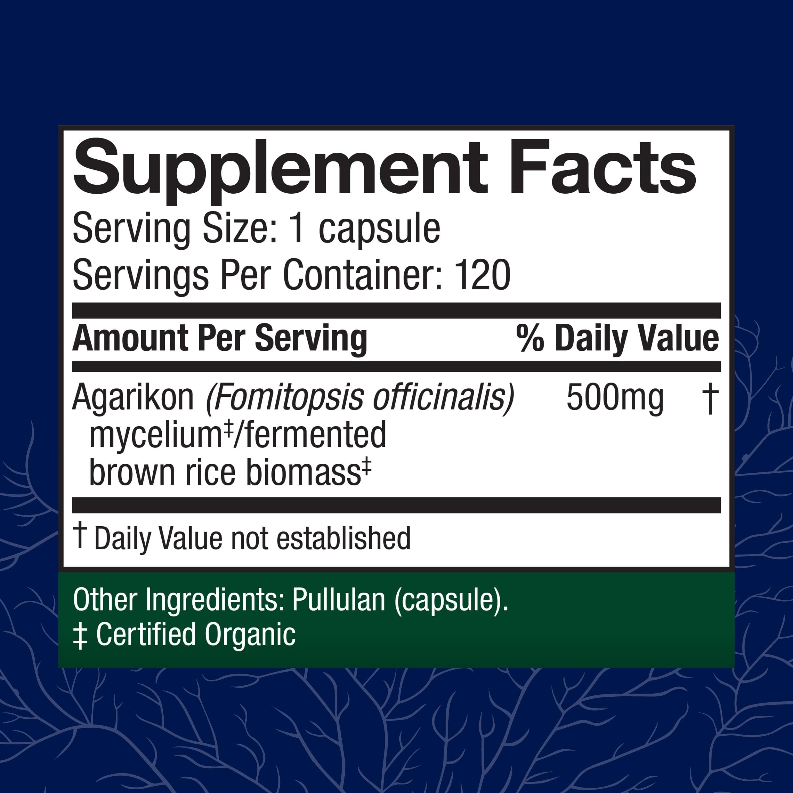 Host Defense Agarikon capsules – dose unique, utilisation simple et routine saine.