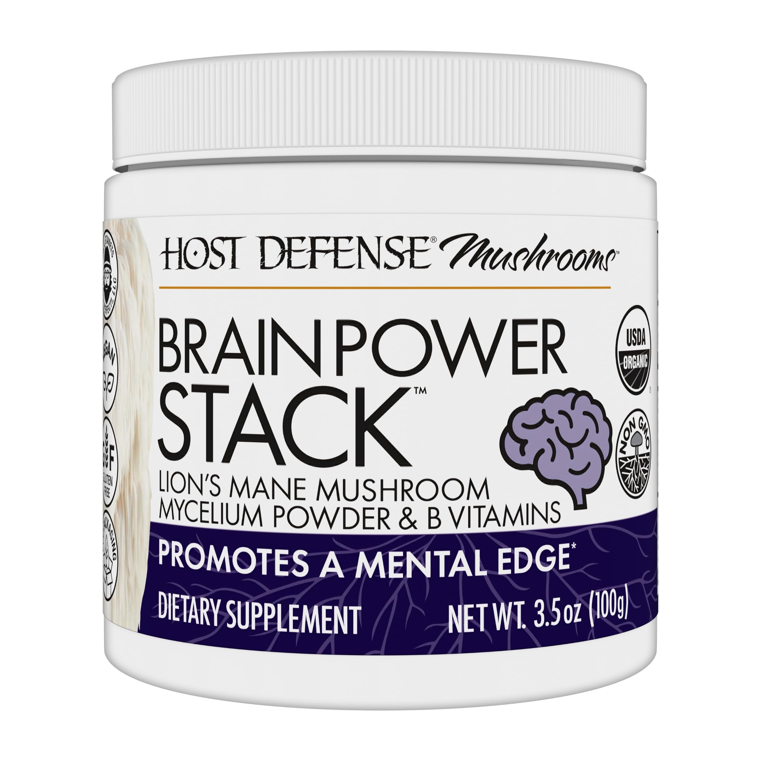 BrainPower Host Defense favorise la concentration lors d'une tâche complexe.
