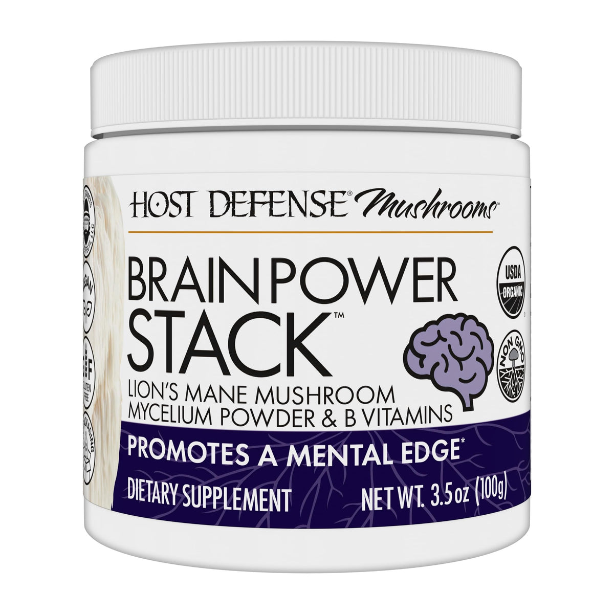 BrainPower Host Defense favorise la concentration lors d'une tâche complexe.