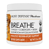 Host Defense Breathe en bouteille, soutien respiratoire potentiel grâce aux champignons.