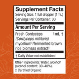 Host Defense Extrait de Cordyceps – Pipette-dose : dose précise pour stimuler l'énergie pendant l'effort.