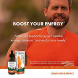Host Defense Cordyceps Extrait – emballage clair rappelant une utilisation régulière.