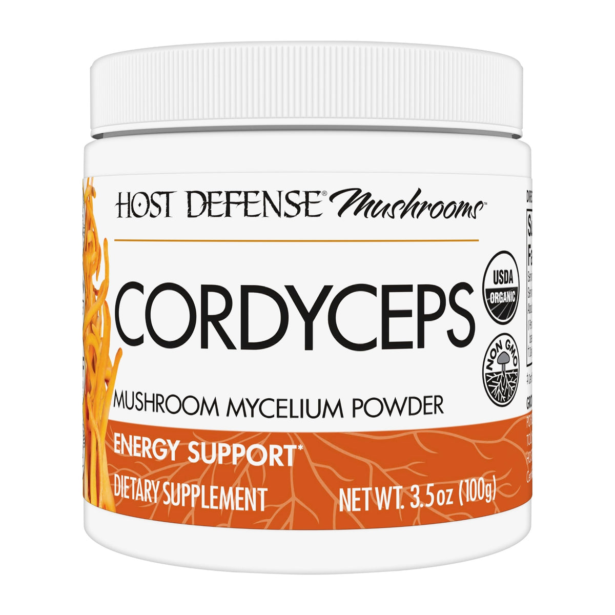 Host Defense Cordyceps Poudre - Bouteille: soutien immunitaire potentiel et énergie