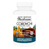 Host Defense CordyChi: bouteille montrant les capsules, soutien énergétique potentiel.