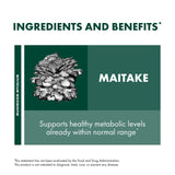 Host Defense Maitake: sans gluten et certifié biologique.