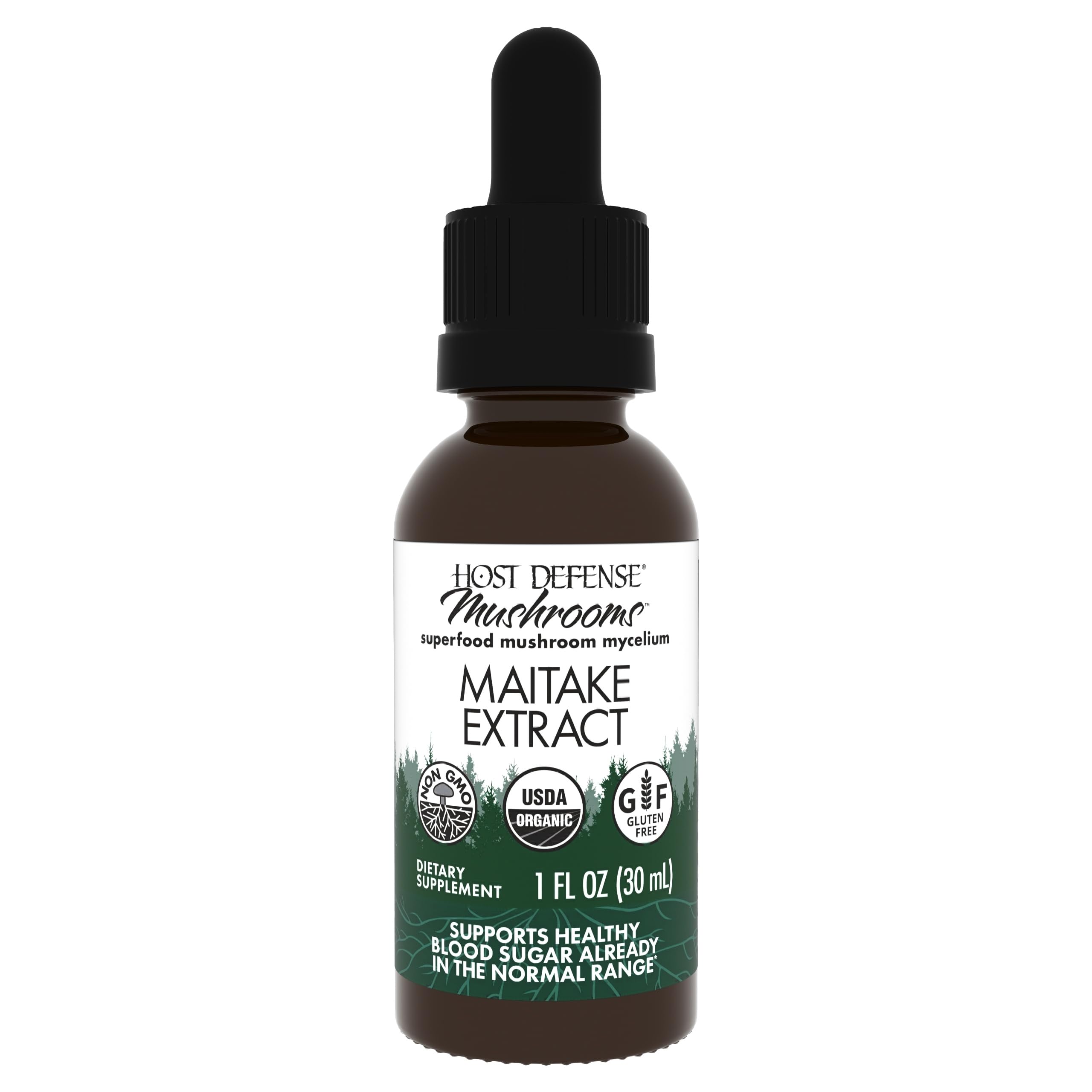 Host Defense Maitake Extract bouteille, soutien potentiel du système immunitaire