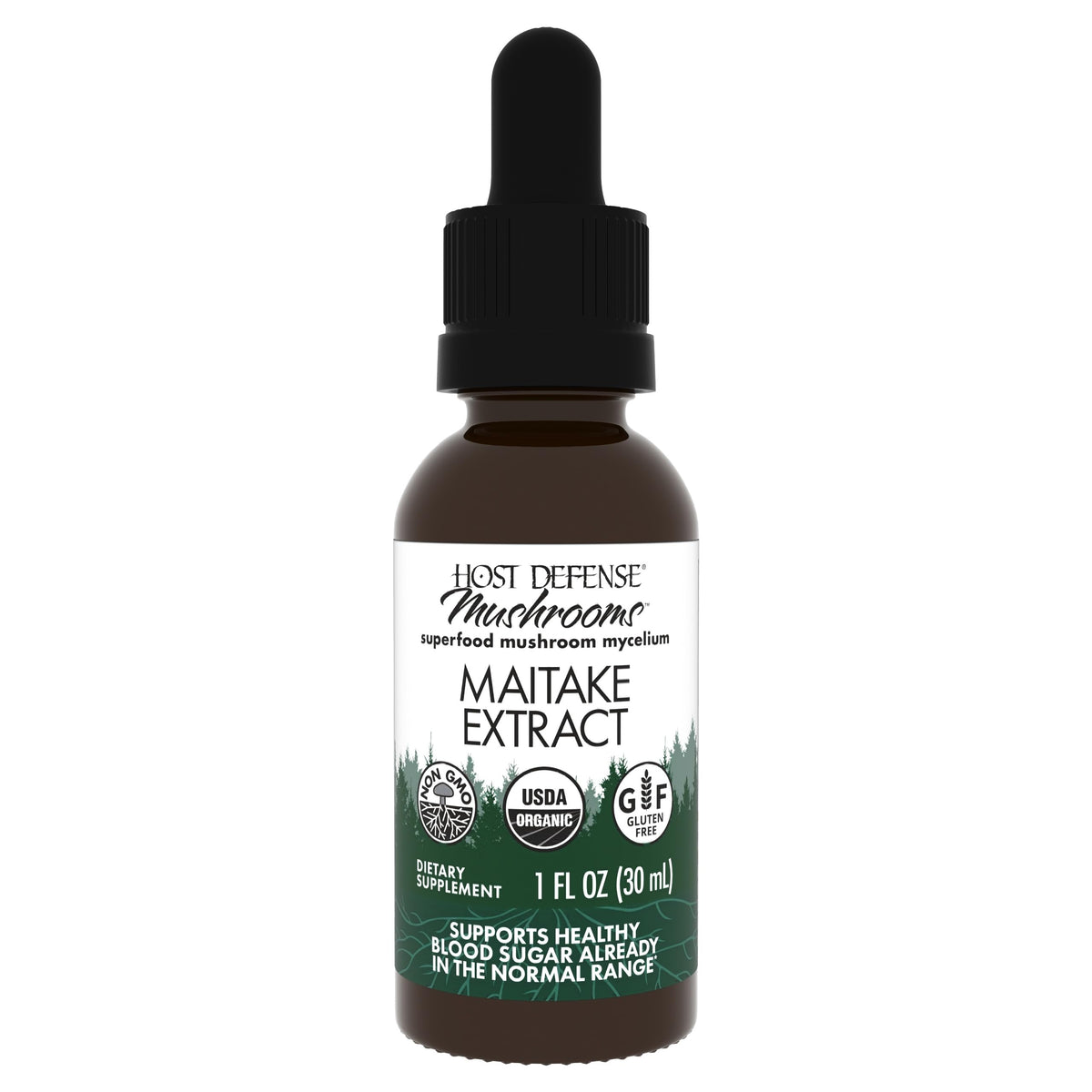 Host Defense Maitake Extract bouteille, soutien potentiel du système immunitaire
