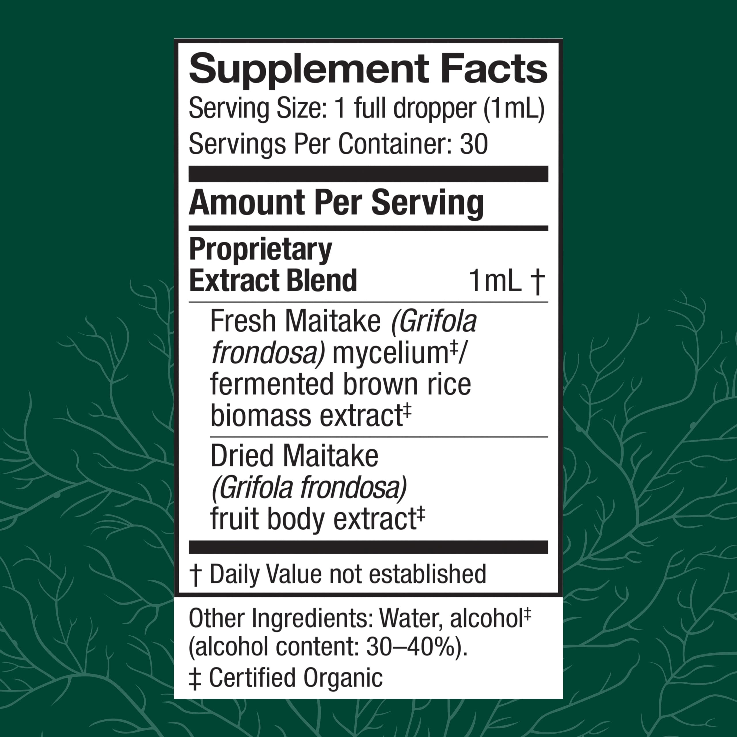 Host Defense Maitake Extract gouttes prêt à doser, utilisation pratique