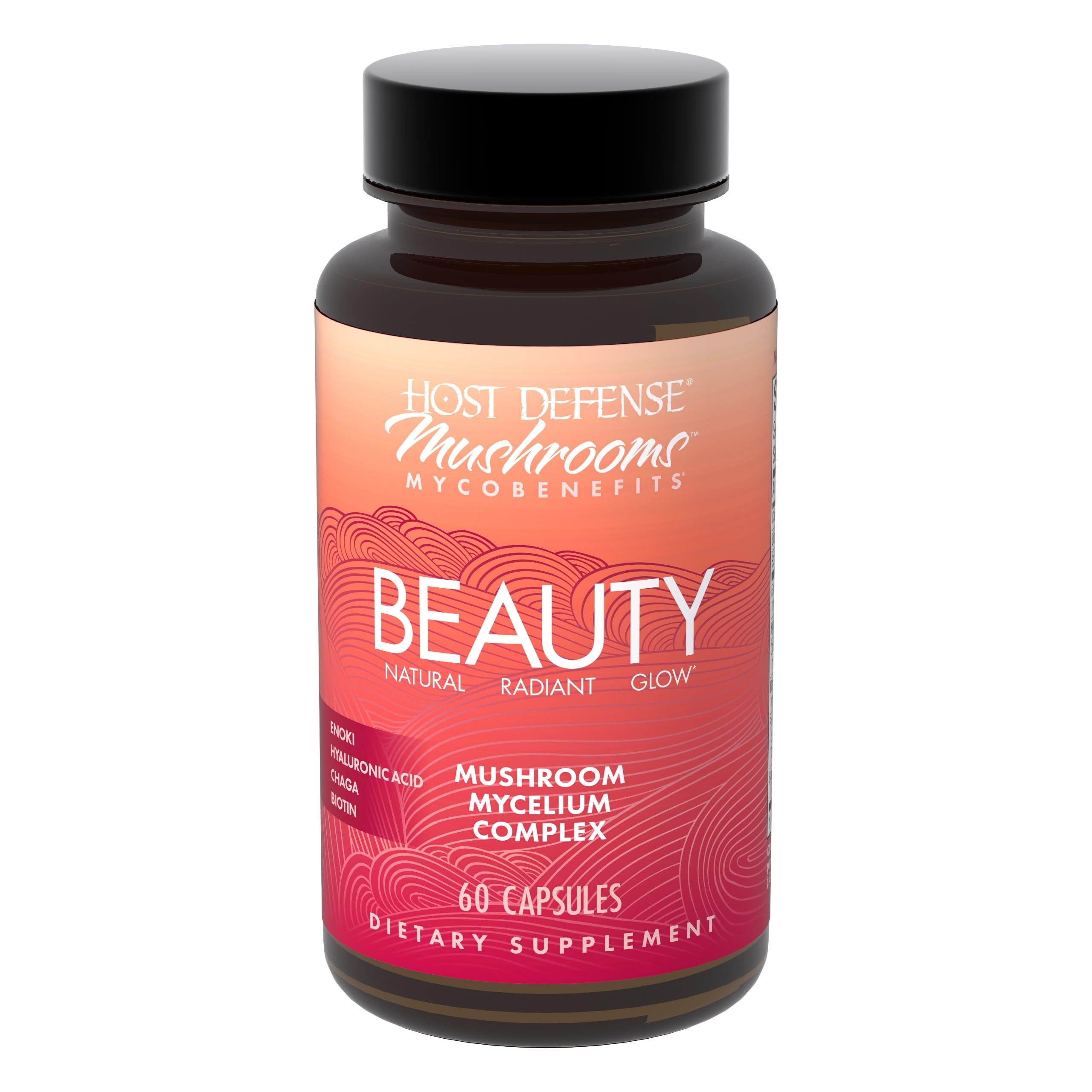 Host Defense MycoBenefits Beauté — capsules pour cheveux et ongles solides.