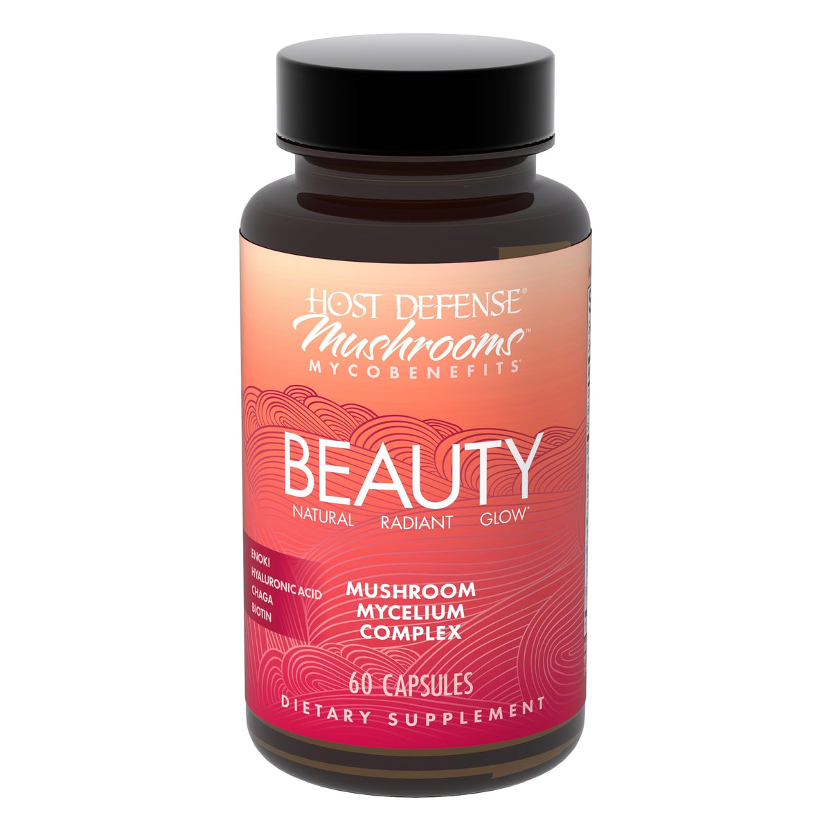 Host Defense MycoBenefits Beauté — capsules pour cheveux et ongles solides.