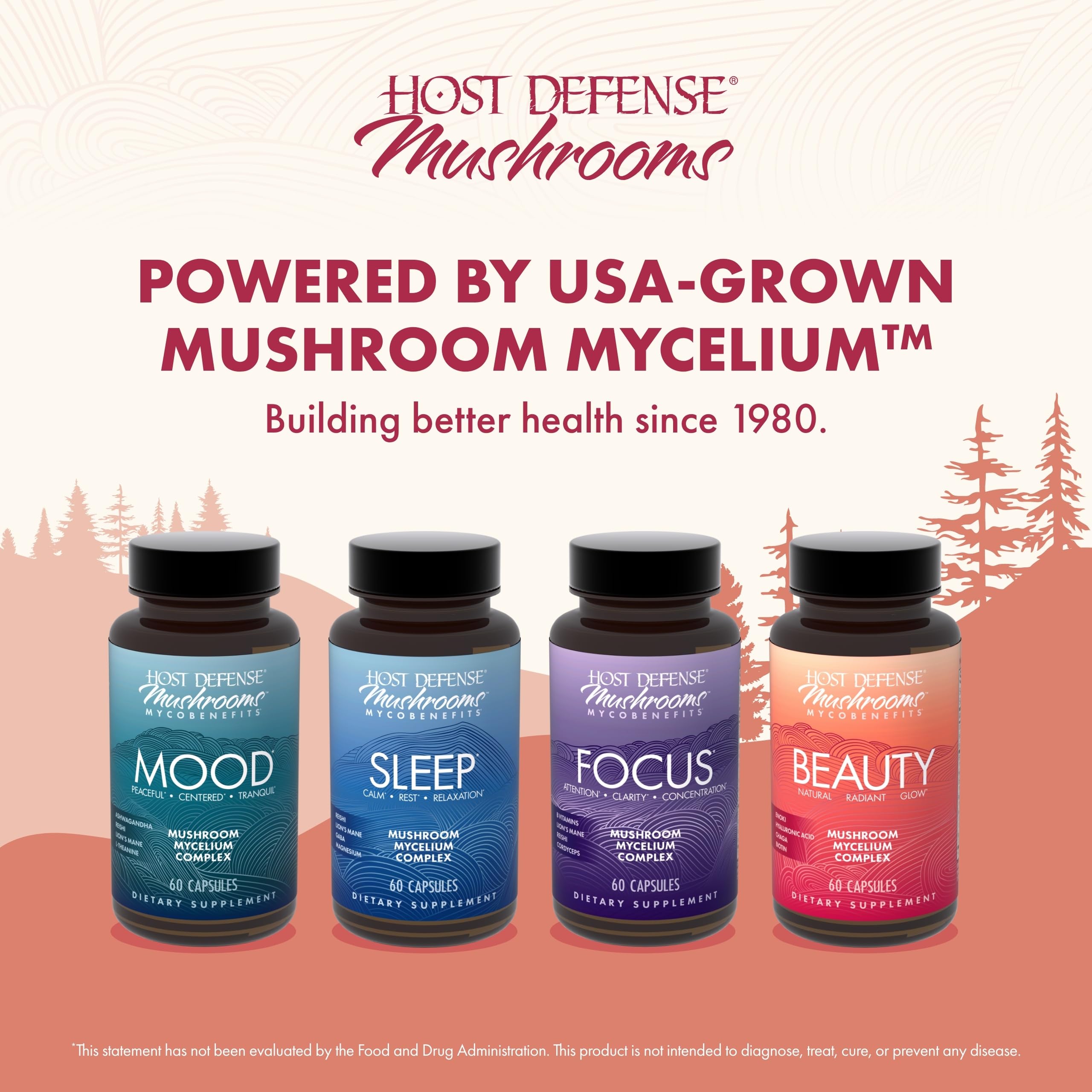 Host Defense MycoBenefits hyaluronique-biotine — soutien potentiel hydratation et éclat.