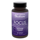 Host Defense MycoBenefits Focus, boîte de gélules, soutien potentiel à la concentration.