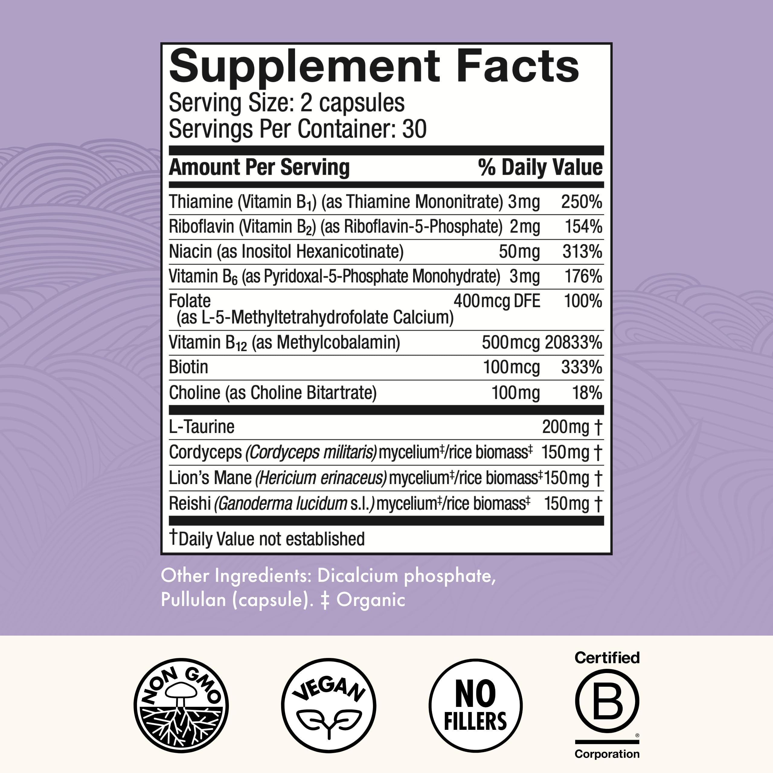 MycoBenefits Focus, gélules faciles à prendre dans la routine quotidienne.