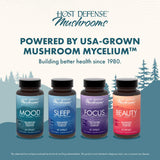 Emballage MycoBenefits Mood: informations claires et packaging soigné.