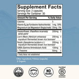 Host Defense MycoBenefits Sleep : gros plan sur la crinière de lion et le GABA pour la détente.