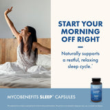 Host Defense MycoBenefits Sleep : prise facile avec un verre d'eau avant le coucher.