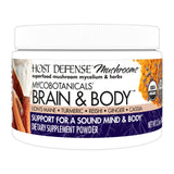 Host Defense MycoBotanicals Brain et Corps poudre, bouteille visible, soutien potentiel concentration.