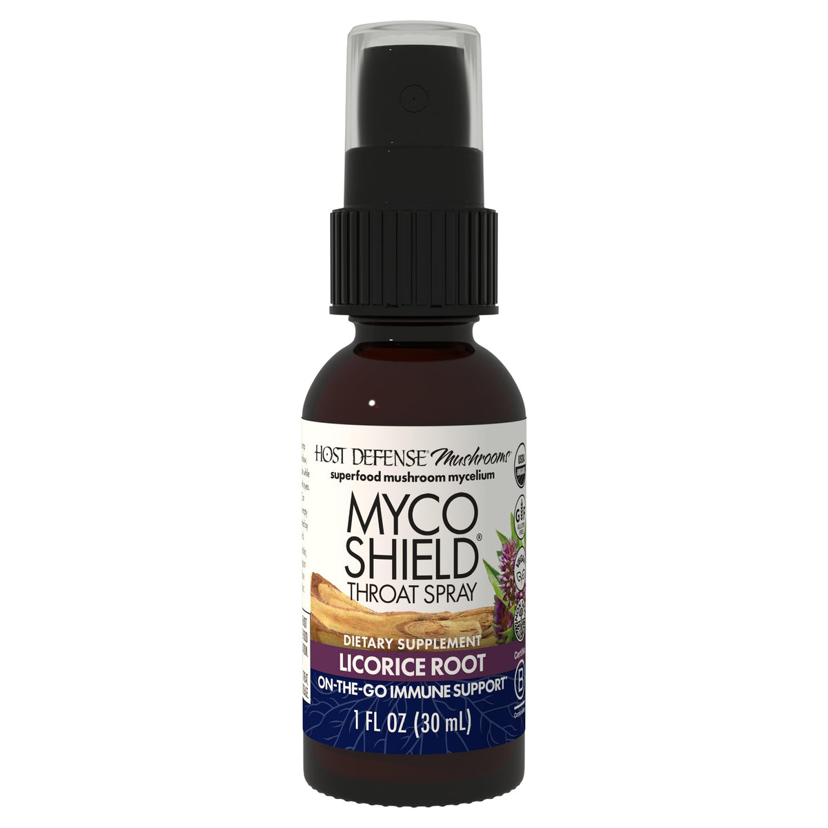 Host Defense MycoShield gorge flacon spray - pratique et portable pour l usage quotidien