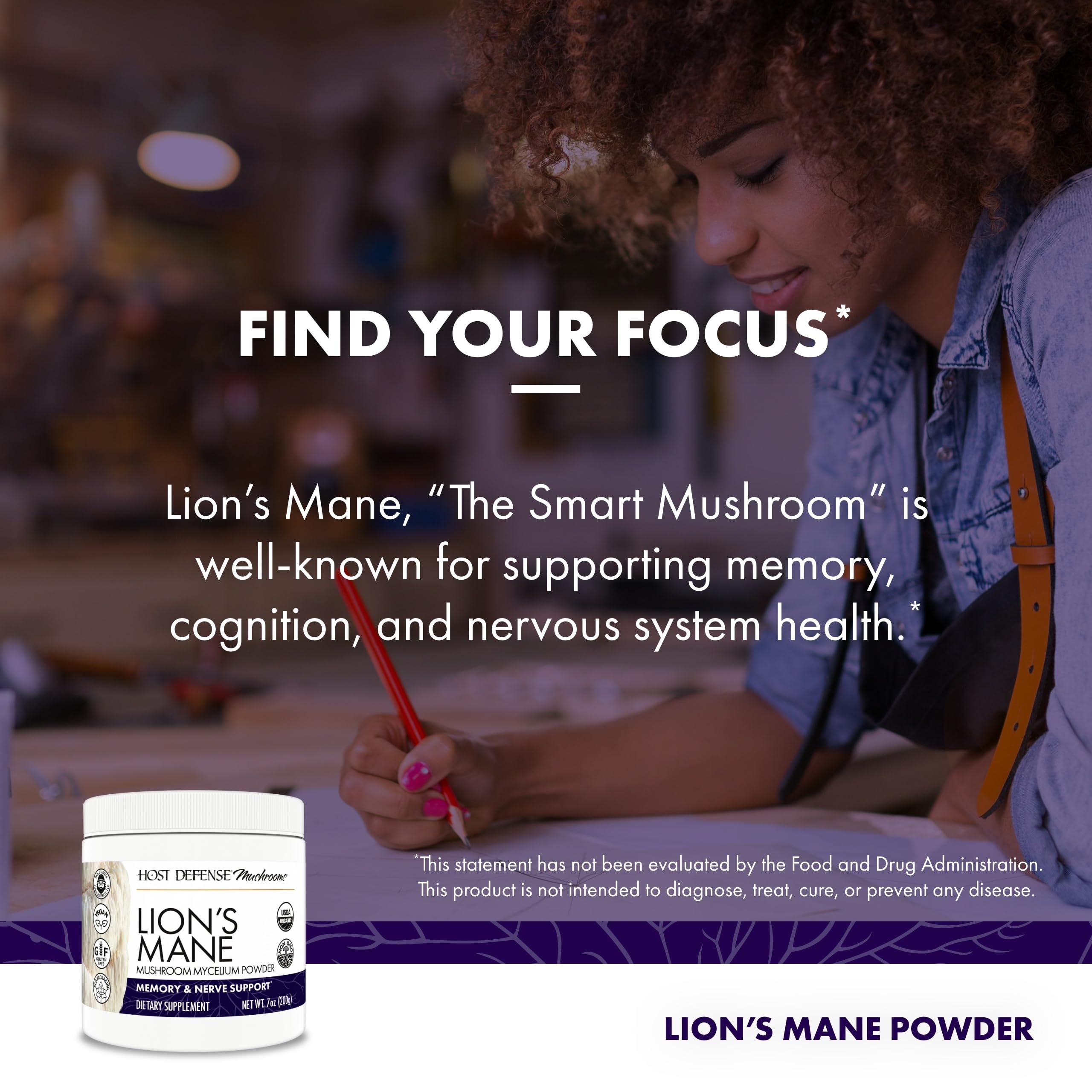 Poudre fine de Lion's Mane pour une assimilation efficace au quotidien.